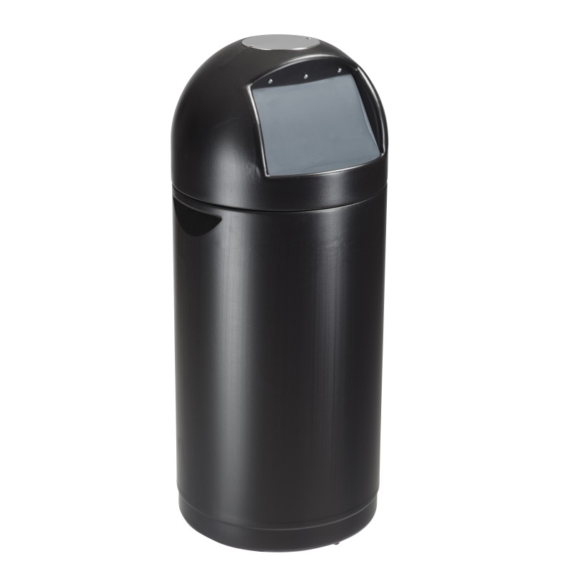 Poubelle 52L couvercle à trappe CYVOMAX GREEN