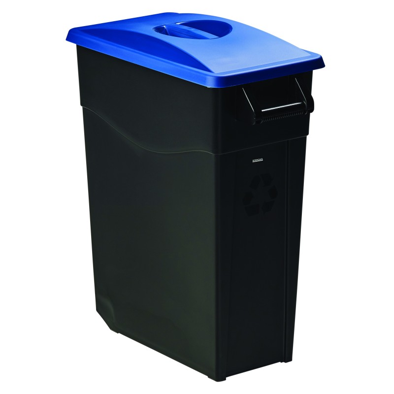 Poubelle 65L mobile couvercle plein MOVATRI GREEN