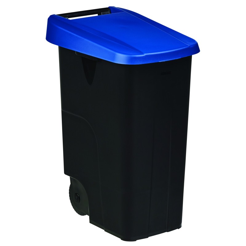 Poubelle 85L mobile couvercle plein MOVATRI GREEN