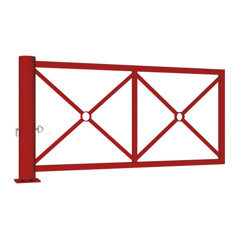 Barrière tournante décorative