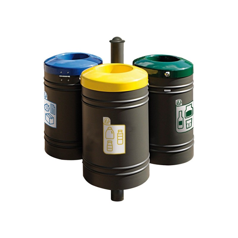 Corbeille Guyenne pour tri sélectif Agora 40 litres