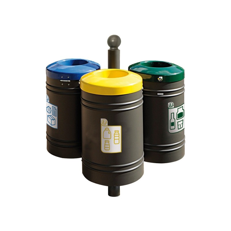 Corbeille Guyenne pour tri sélectif Boule 40 litres
