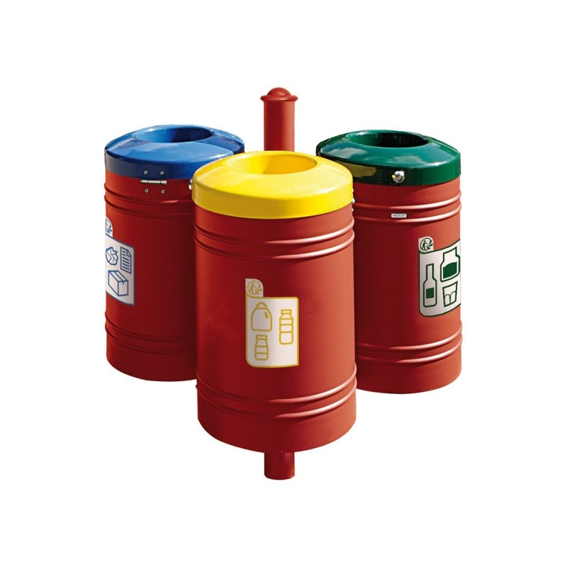 Corbeille Guyenne pour tri sélectif Agora 40 litres
