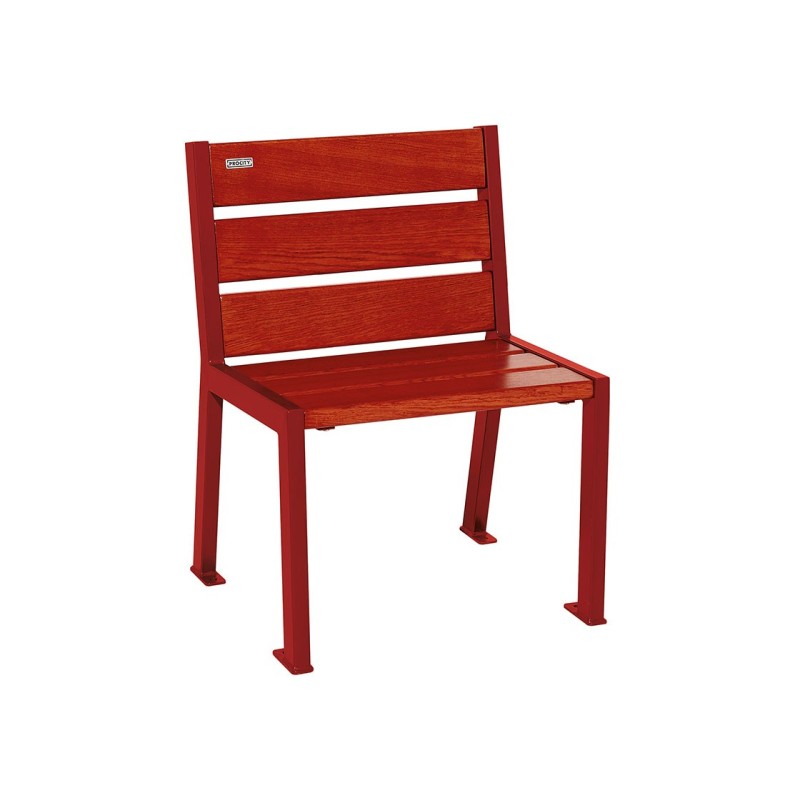 Fauteuil bois et acier Silaos® 6 lames