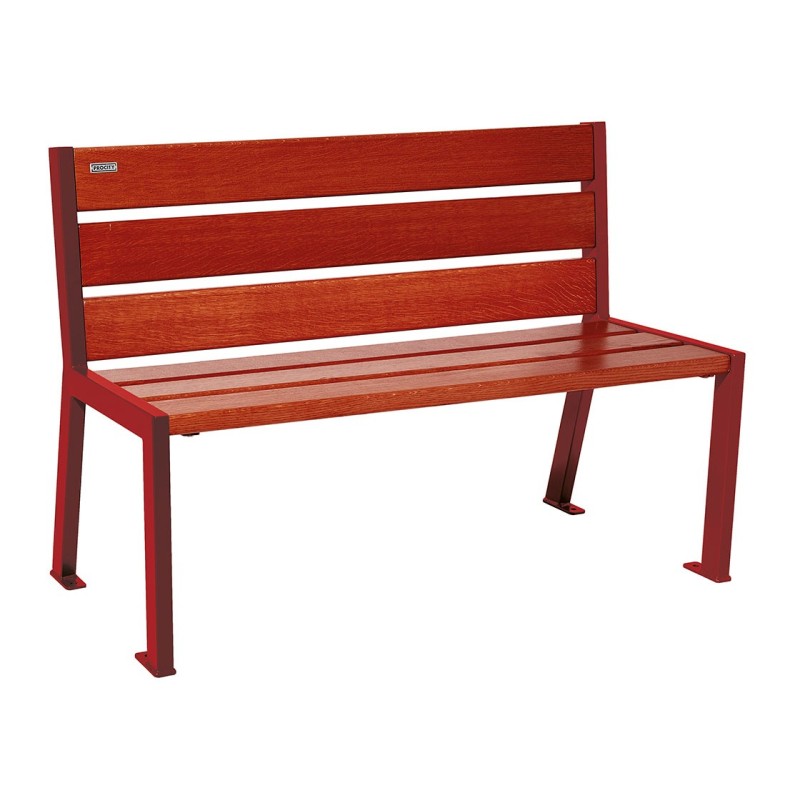 Banc bois et acier Silaos® 6 lames
