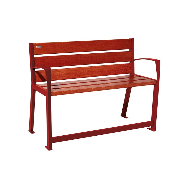 Banc bois et acier Silaos® spécial sénior