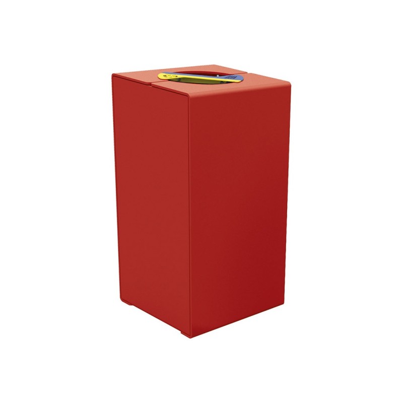 Corbeille KUB. tri sélectif acier