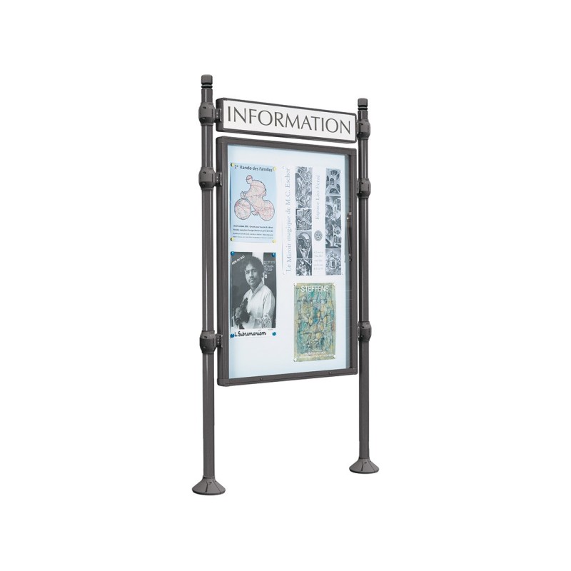 Panneau-vitrines d'information City