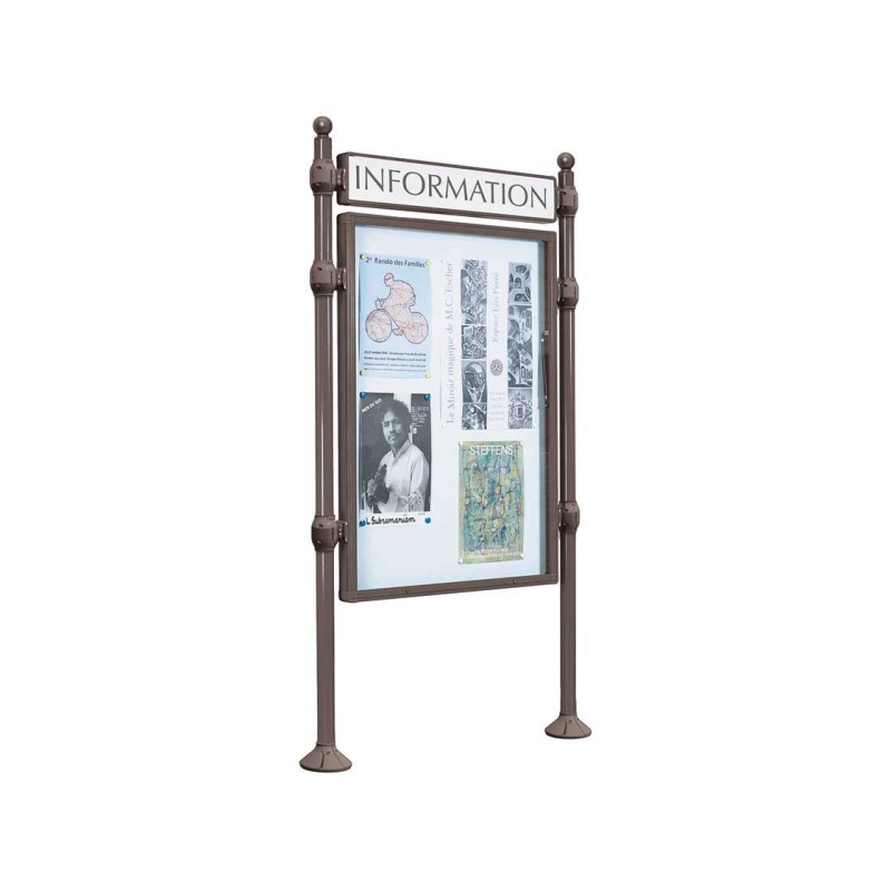 Panneau-vitrines d'information Boule