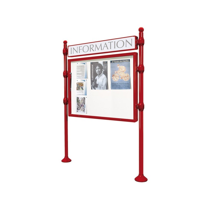 Panneau-vitrines d'information Boule