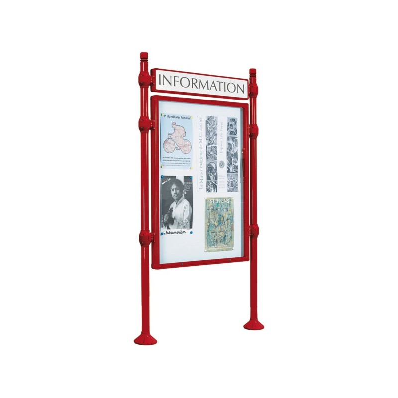 Panneau-vitrines d'information City