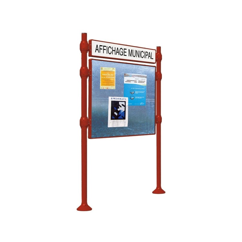 Panneau d'affichage libre Inox brossé