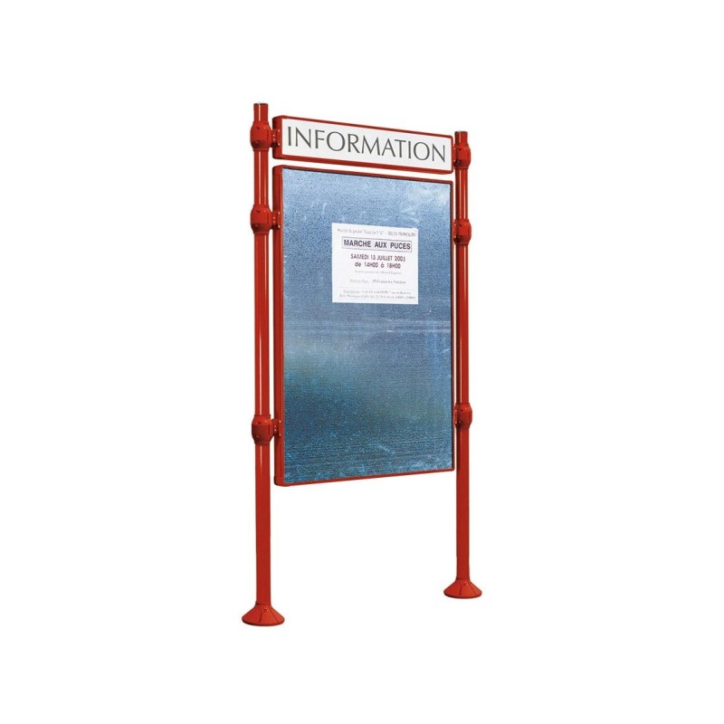Panneau d'affichage libre Inox brossé