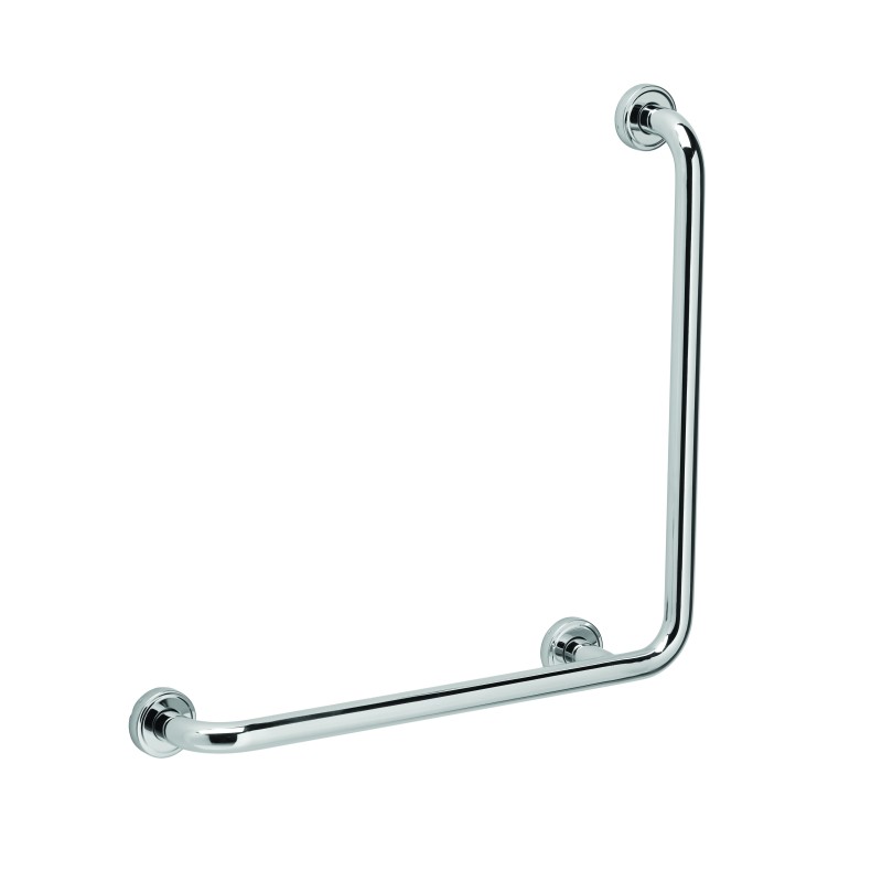 Barre d'appui PMR 90° 45x60cm en inox (18-10) droite BISKA