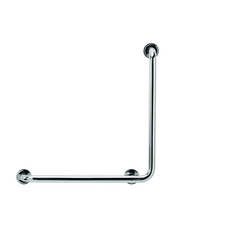 Barre d'appui PMR 90° 45x60cm en inox (18-10) droite BISKA