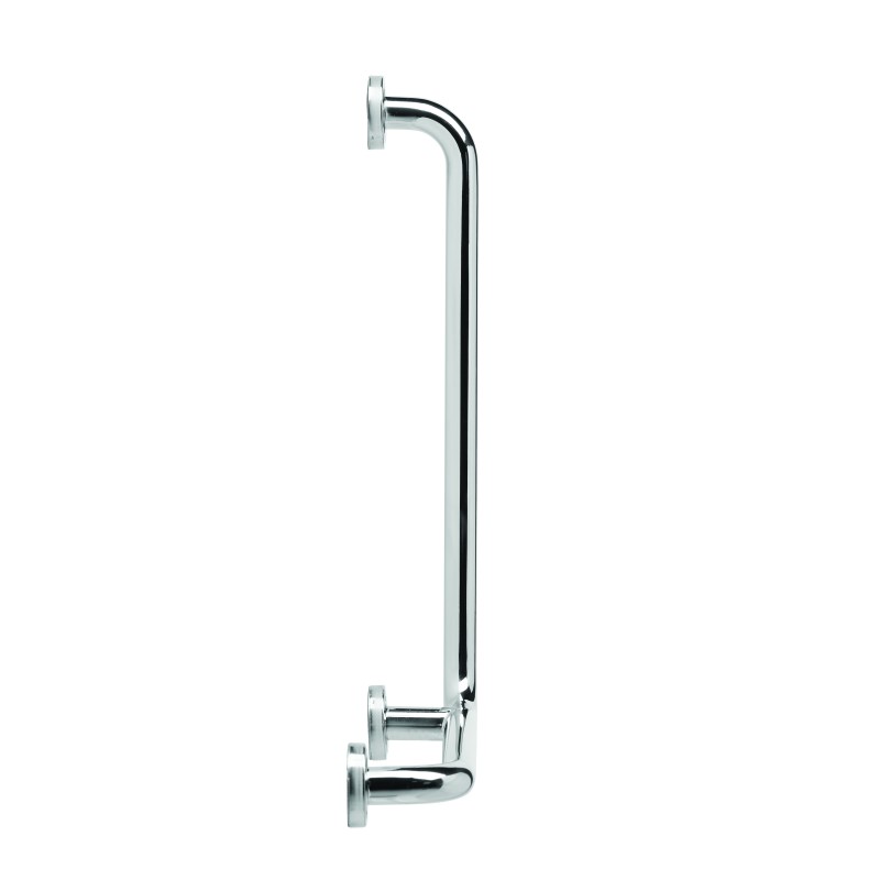 Barre d'appui PMR 90° 45x60cm en inox (18-10) droite BISKA