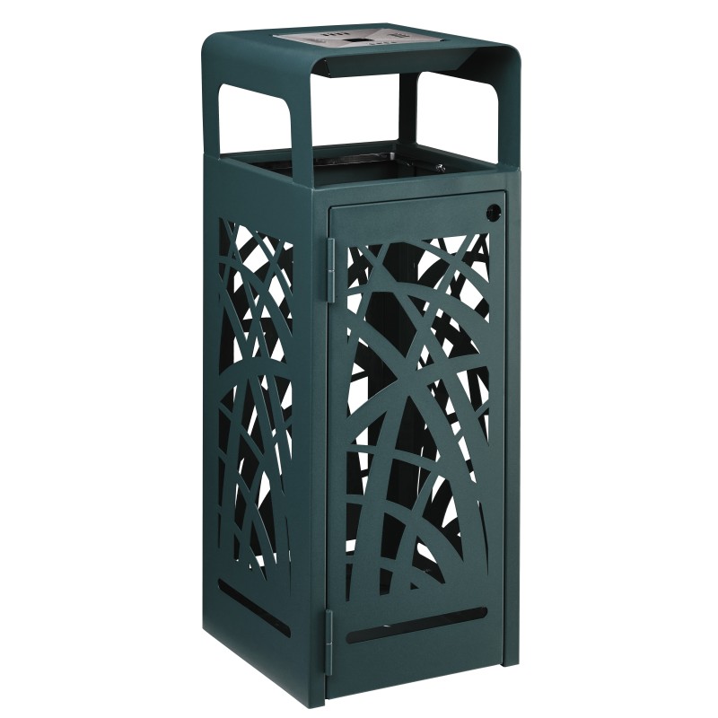 Corbeille 110L vigipirate avec cendrier 1,5L CYBEL