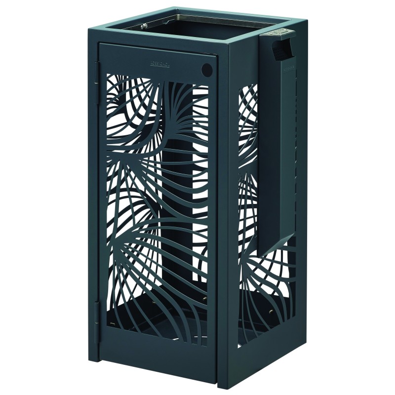 Corbeille 110L vigipirate avec cendrier 3L BELLA
