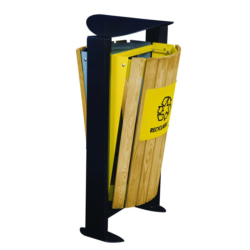 Corbeille 2x60L recyclable