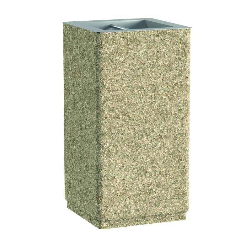 Cendrier en béton avec bac inox 9L OLYMPE