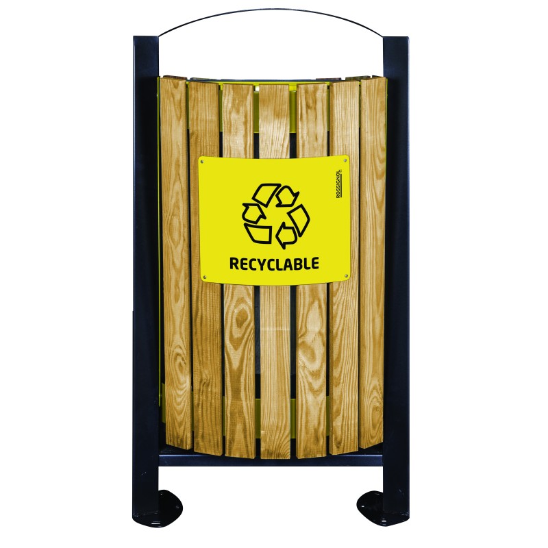 Corbeille 2x60L recyclable