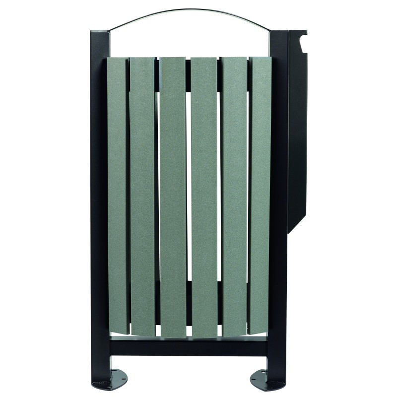 Corbeille 60L sur pied avec cendrier 3L ARKEA ETIK