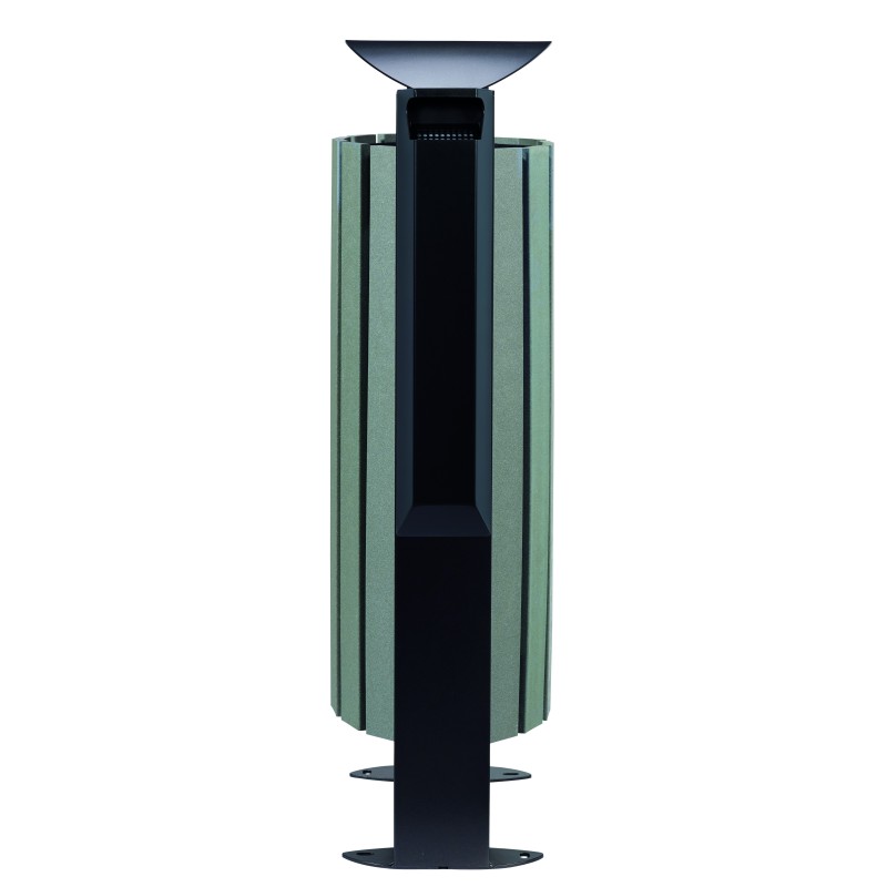 Corbeille 60L sur pied avec cendrier 3L ARKEA ETIK