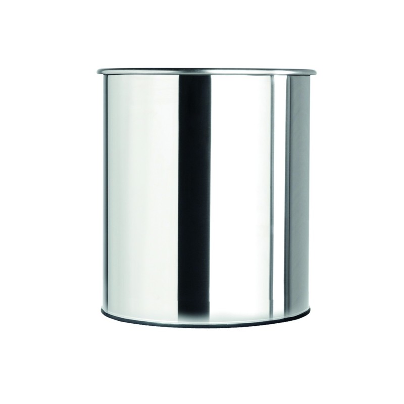 Corbeille à papier en inox 8L PAPEA