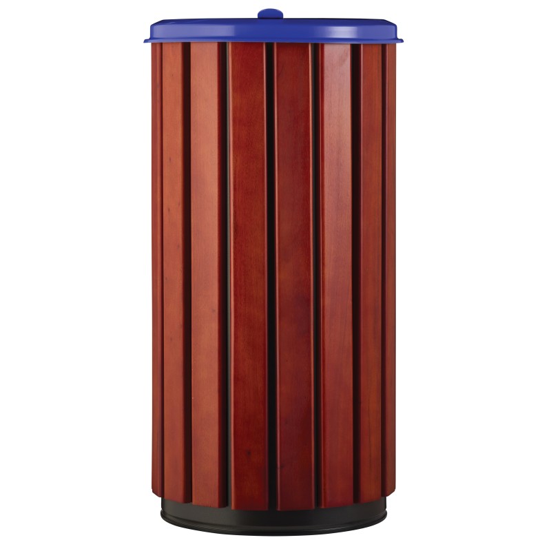 Corbeille couvercle plein 80L ZENO PROTEC