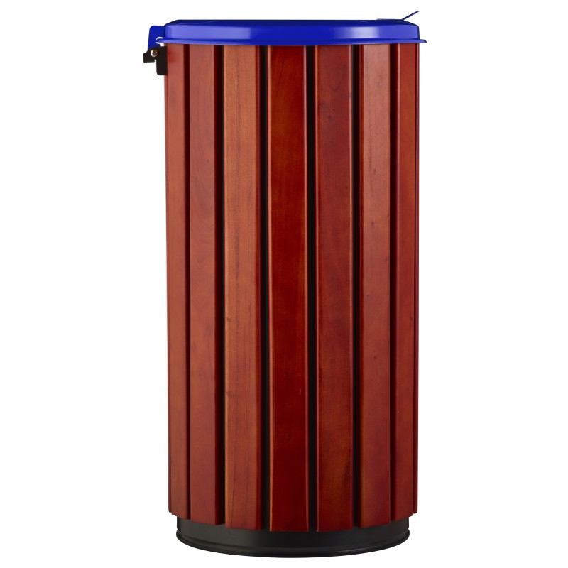 Corbeille couvercle plein 80L ZENO PROTEC
