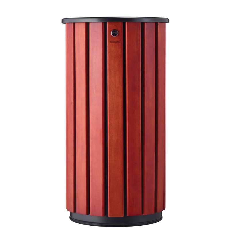 Corbeille tête entonnoir 80L en acier galvanisé ZENO ACCES