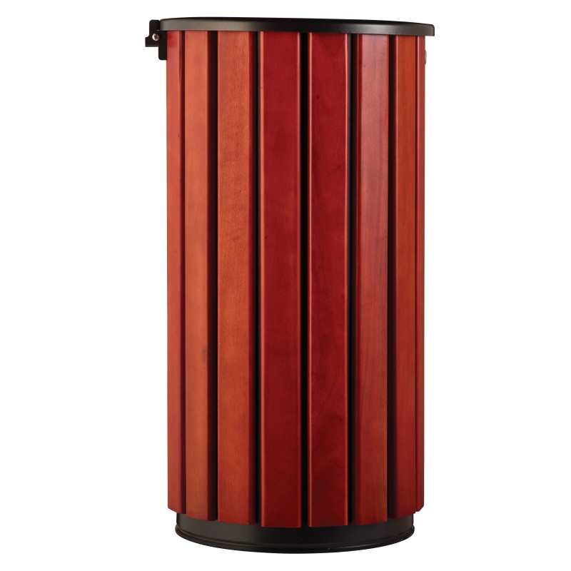 Corbeille tête entonnoir 80L en acier galvanisé ZENO ACCES