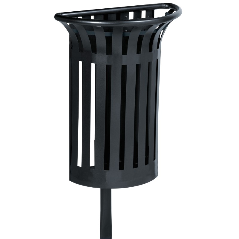 Corbeille extérieure 35L pour poteau TULIPE