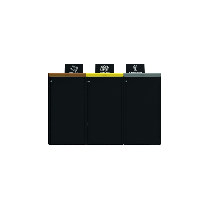 Kit (x3) meuble de tri restaurant collectif 3X110L ALITRI