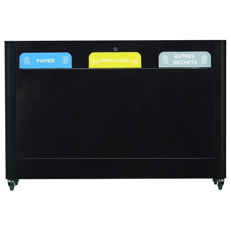 Meuble de tri 3x60L mobile TRIMOUV