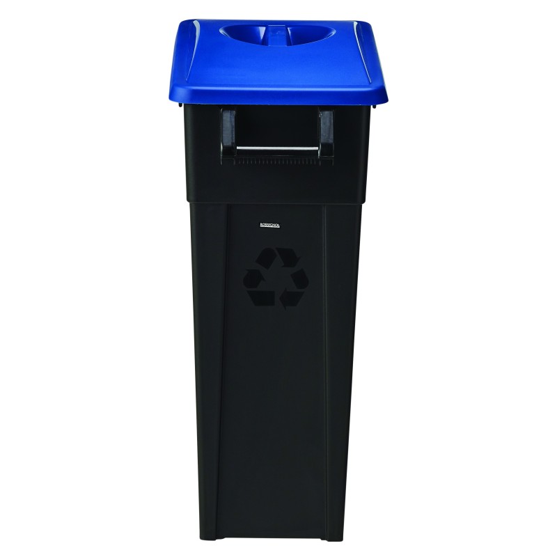 Poubelle 65L mobile couvercle plein MOVATRI GREEN