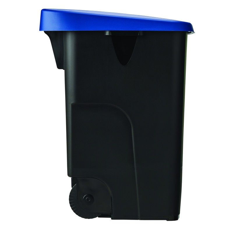 Poubelle 85L mobile couvercle plein MOVATRI GREEN