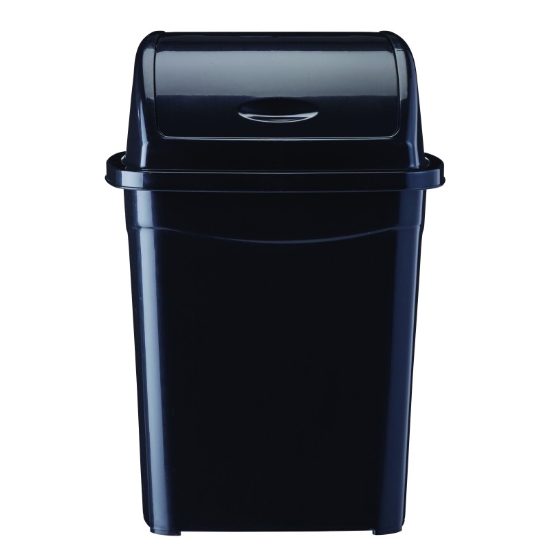 Poubelle en plastique recyclé à couvercle basculant 10L CLAP GREEN