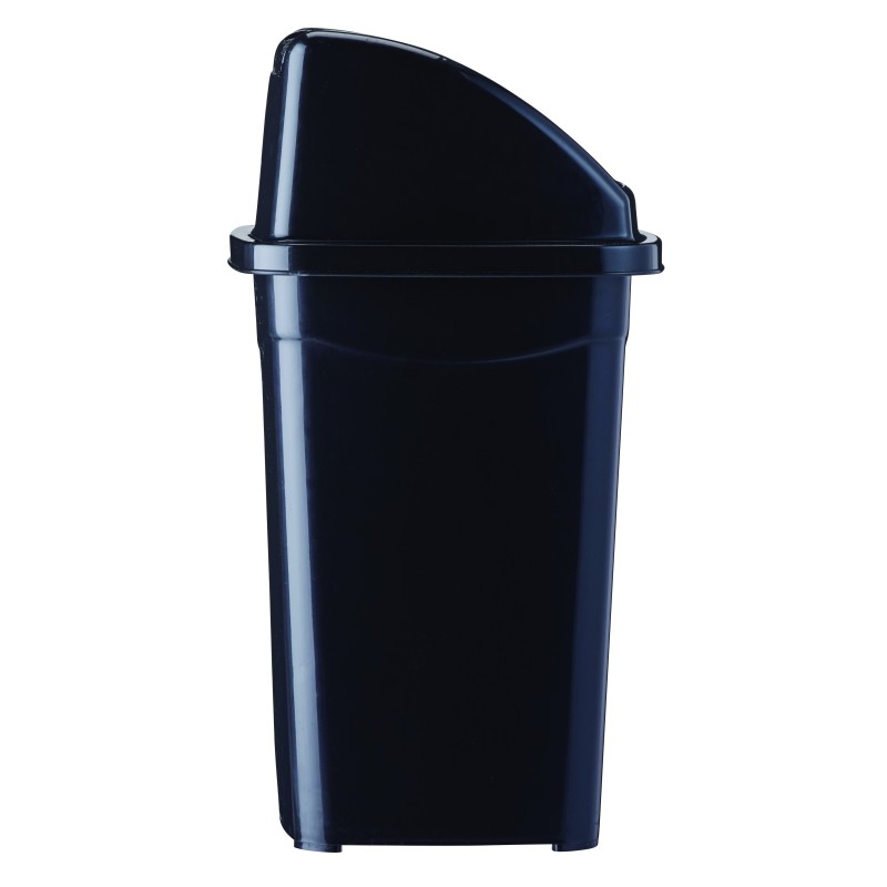 Poubelle en plastique recyclé à couvercle basculant 10L CLAP GREEN