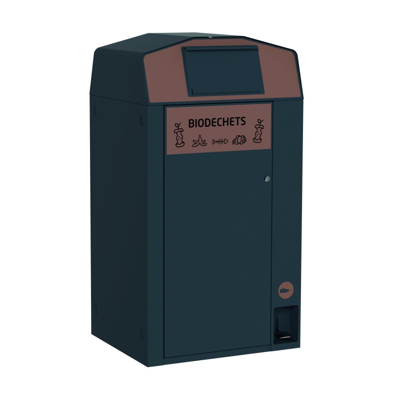 Point de tri biodéchets avec pédale 120L TRIROK